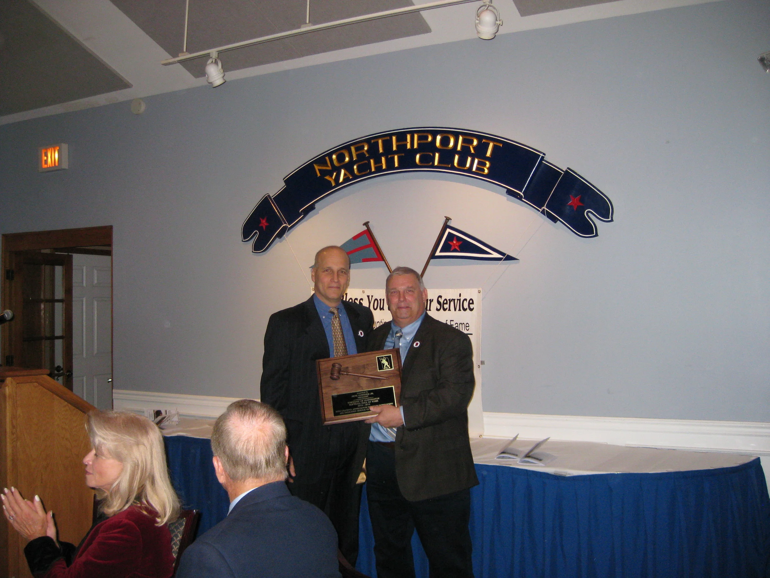 New President Sal Silvestri Jr. and Ex President Pete Gunther Jr.