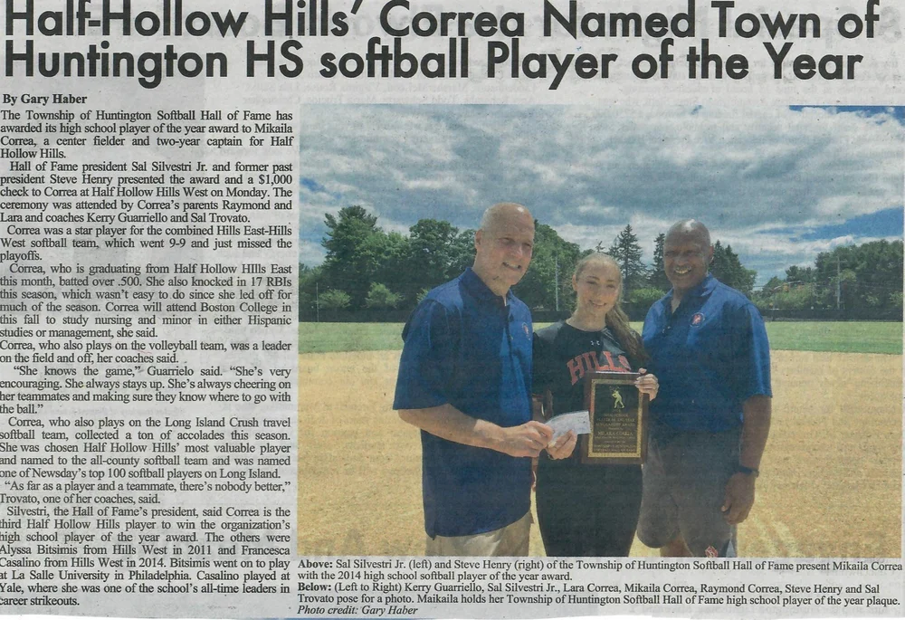 Girls Softball Scholarship — Huntington Township Softball Hall of Fame