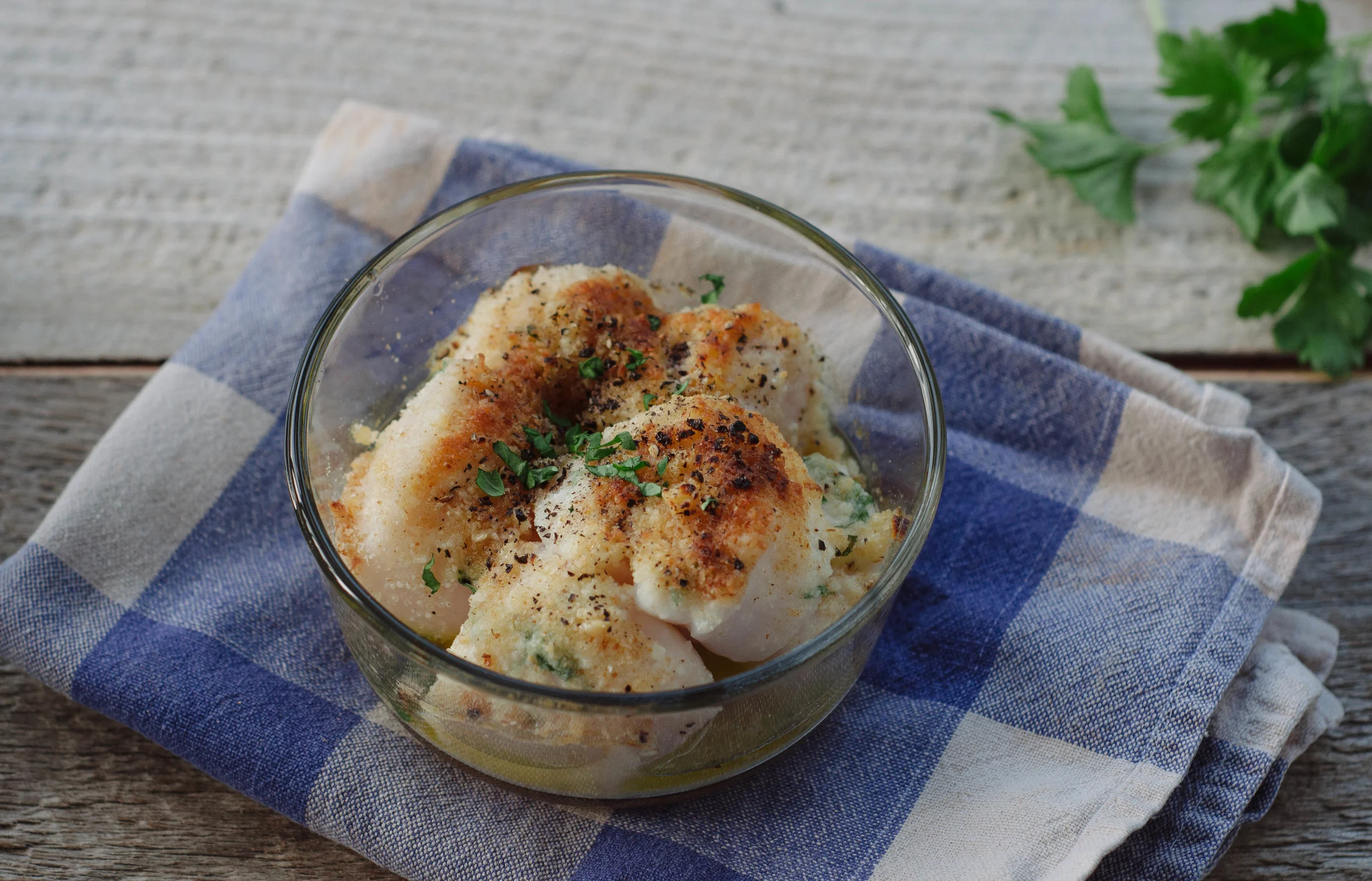 Baked Scallops with Toasted Breadcrumbs Recipe by Karen J. Covey