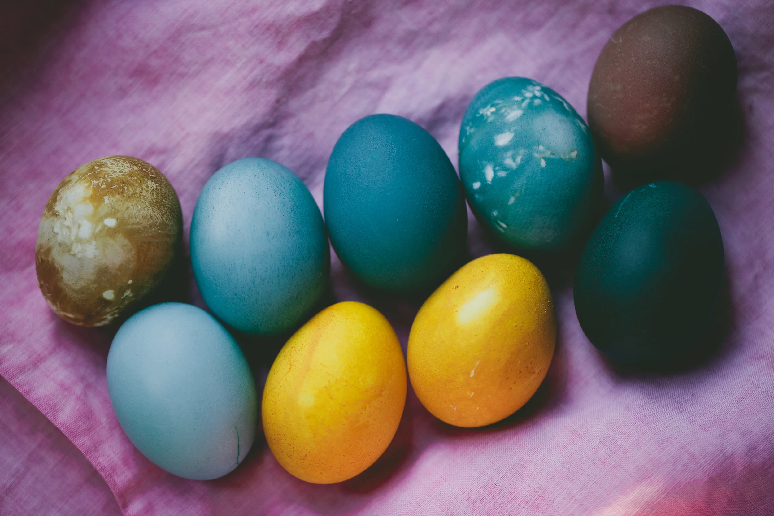 Naturally Dyed Eggs for Easter