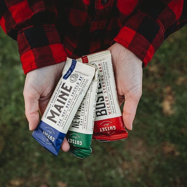 Have you tried them yet?? We love @gutseylife bars! Get 15% off any order using code TELL 👏 Great to bring with you on any adventure, plus we love the New England theme 💪Photo by @raeellenphotography 📸