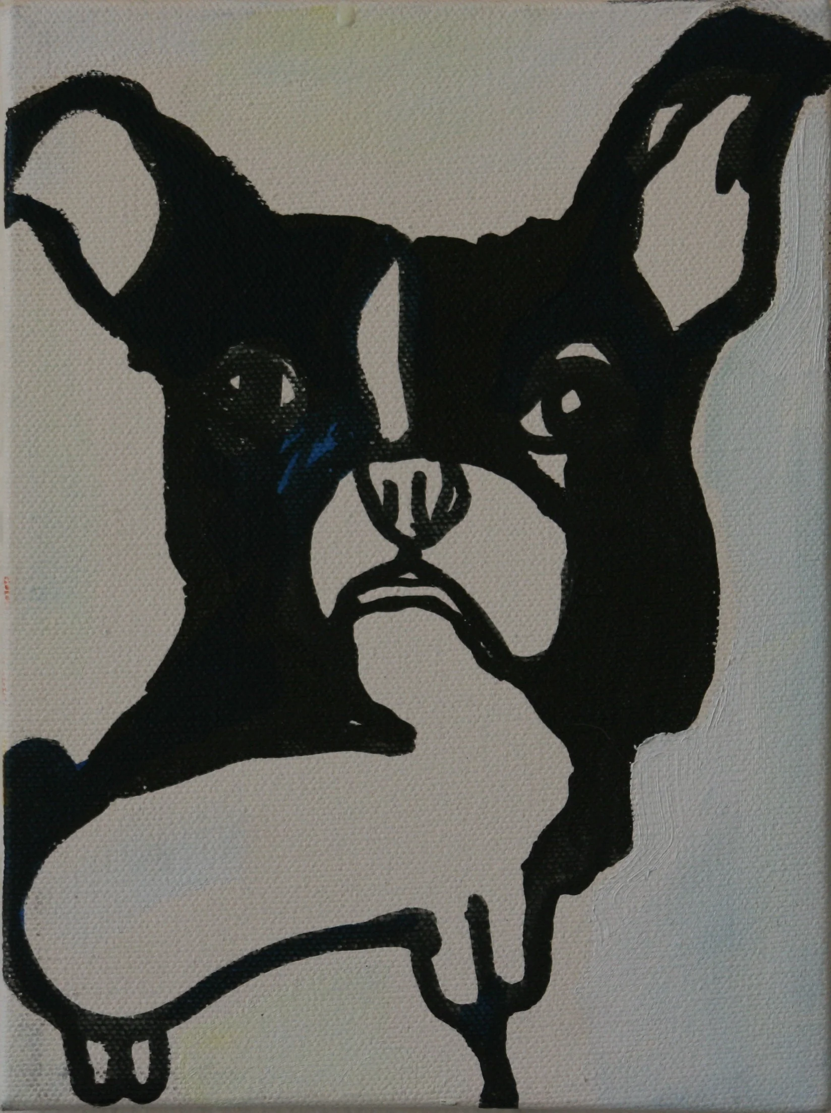 4 Legs. 2005. Oil on Canvas. 8" x 6"
