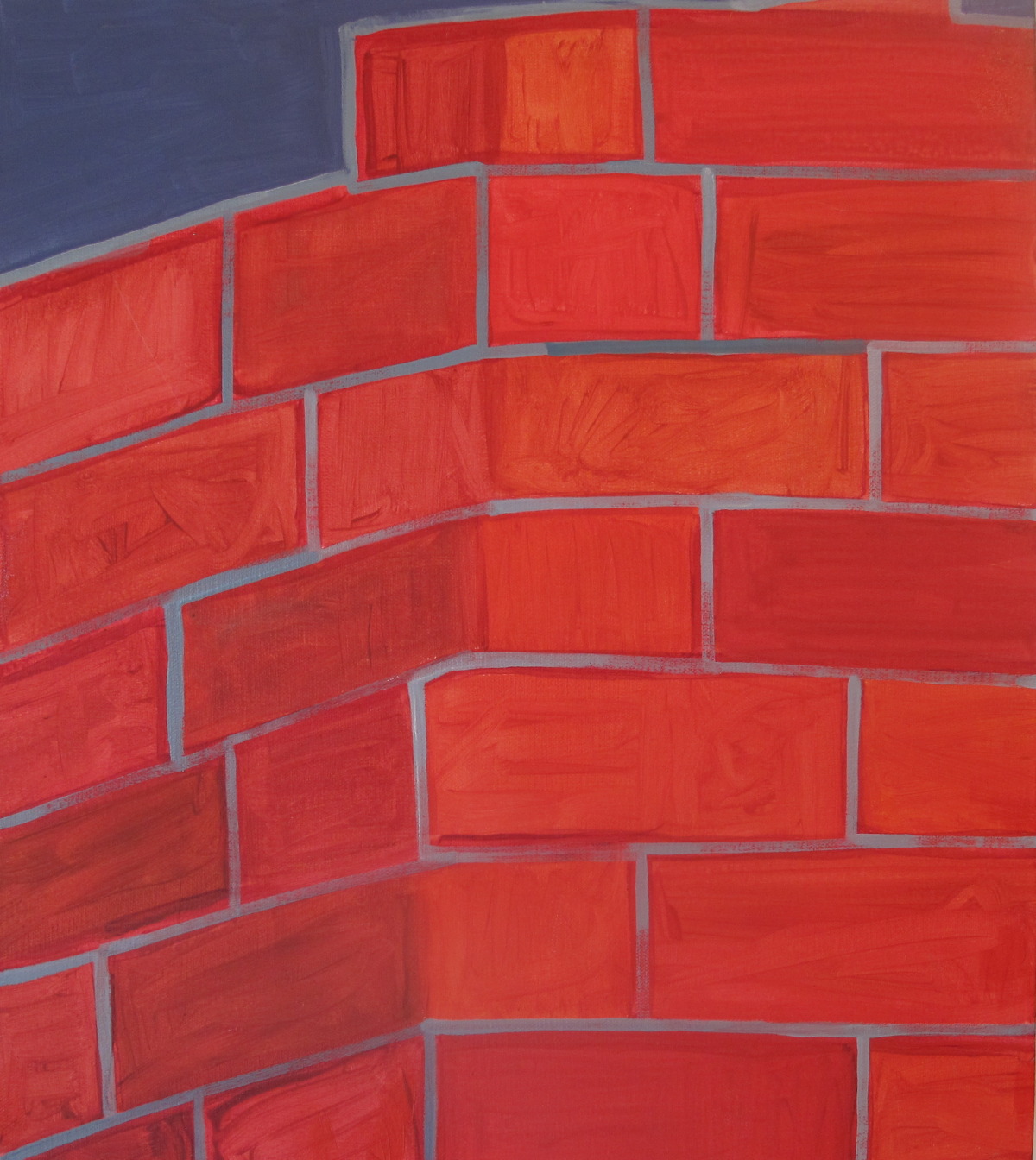 Bricks. 2009. Oil on Canvas. 16" x 14"