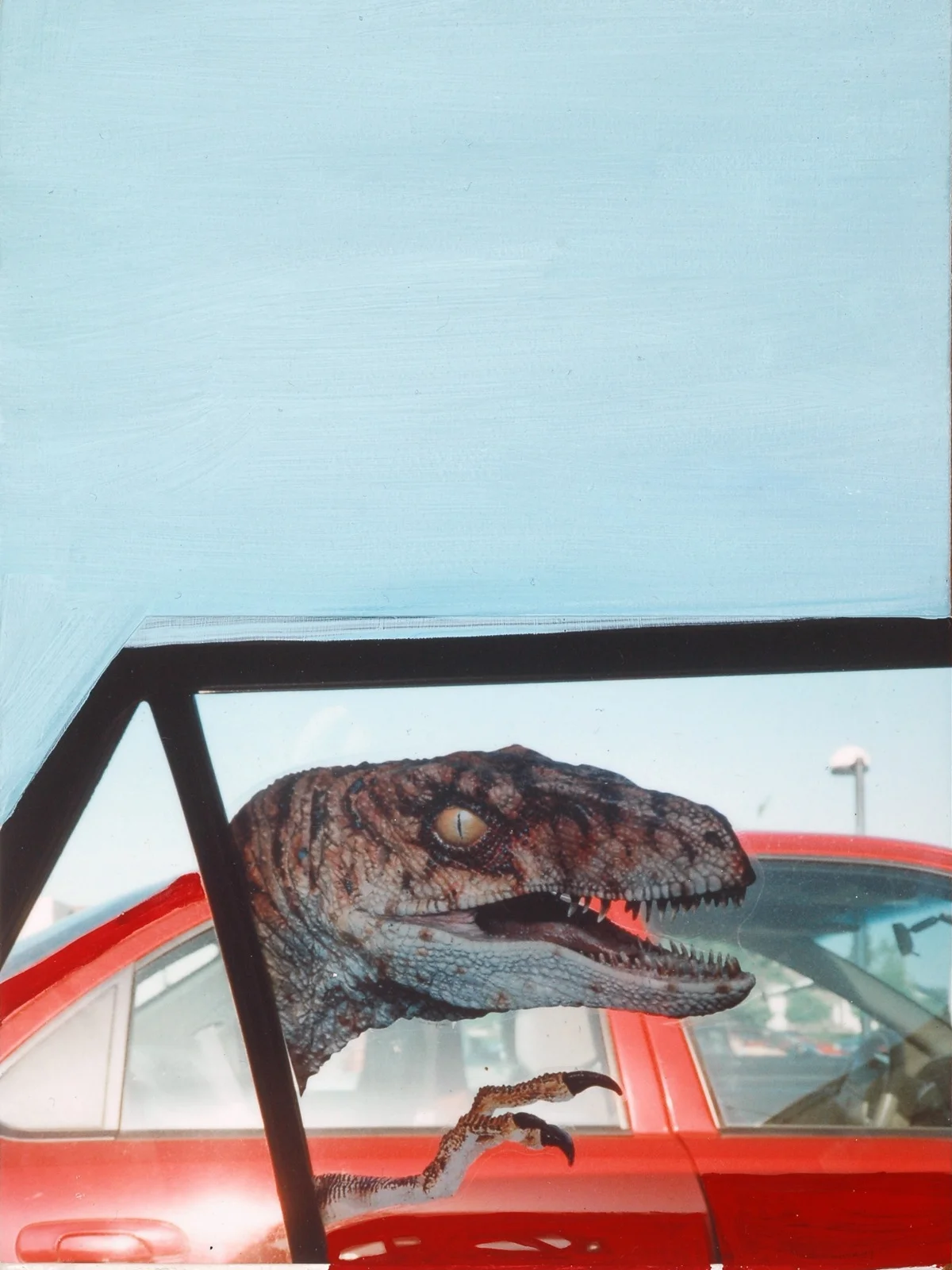 Window Seat. 2008. Mixed Media on Canvas. 8" x 6"