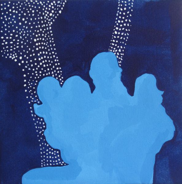 Zoo Lights. 2014. gouache and ink on paper. 6" x 6"