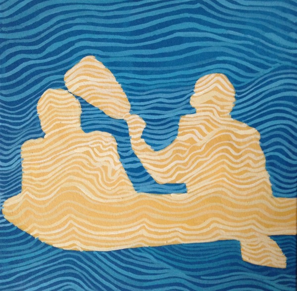 Alaska. 2014. gouache on paper. 6" x 6"