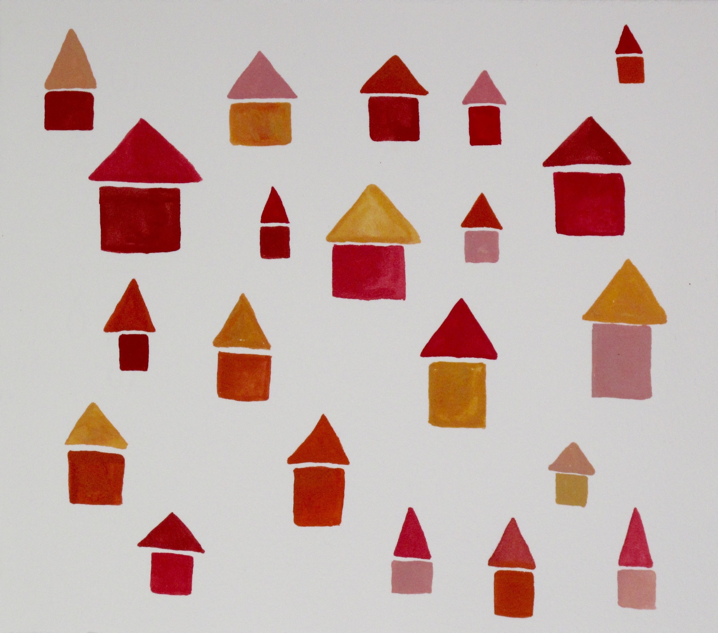Citrus Houses. 2015 Gouache on Paper