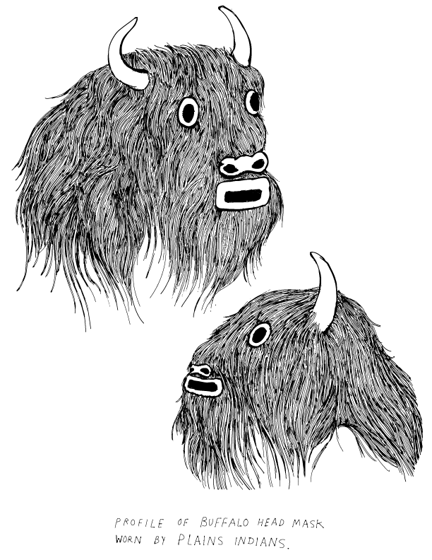 Frohawk Two Feathers: Buffalo Heads