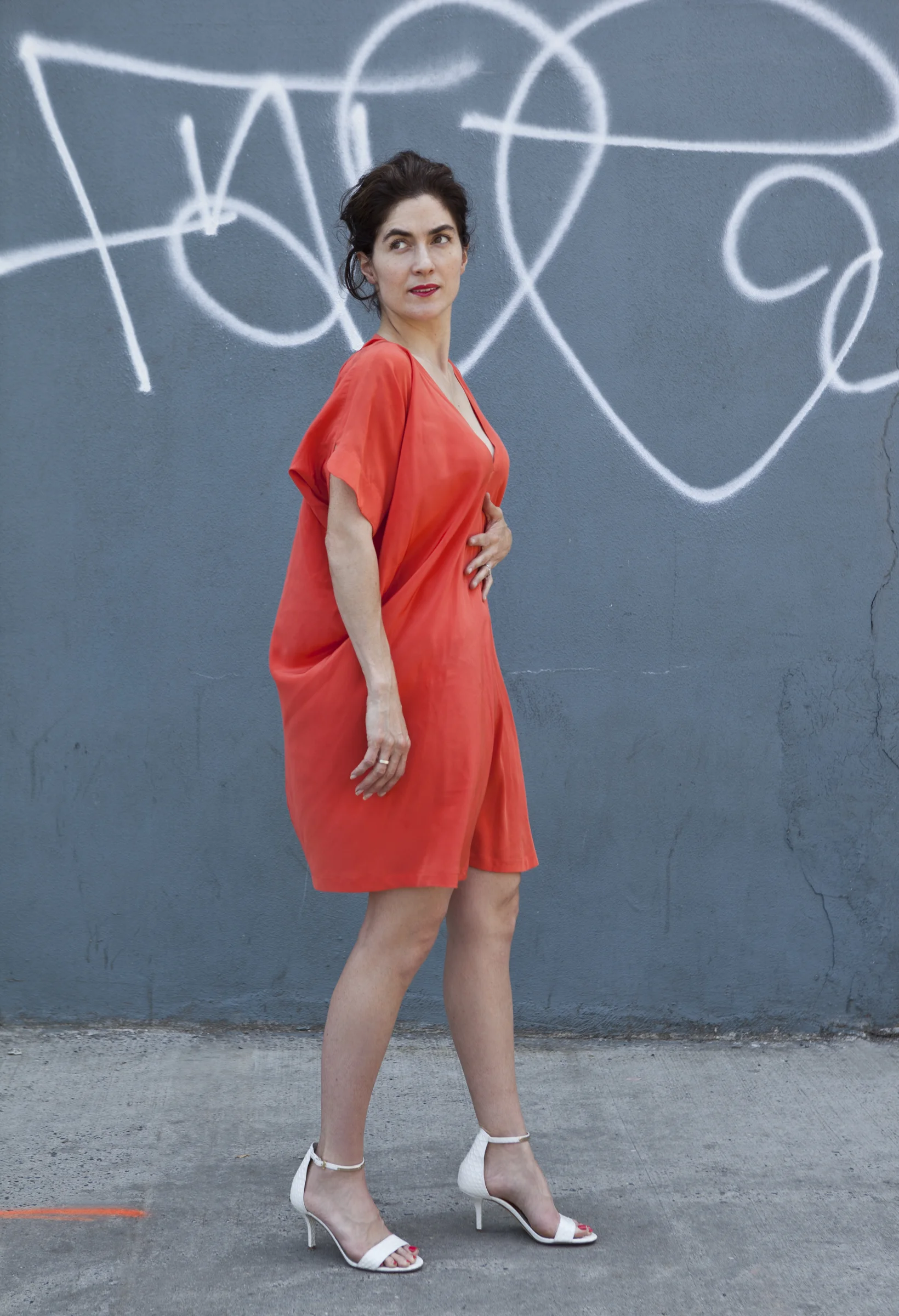 Photo Credit: Anna Campanelli Shoes Michael Kors /Dress Vince (similar here and here ) / Earrings Lorraine Natasha West