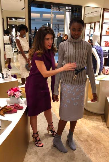 Wrapping a belt OVER the sweater which went OVER the slipdress. No doubt, blowing minds everywhere. 