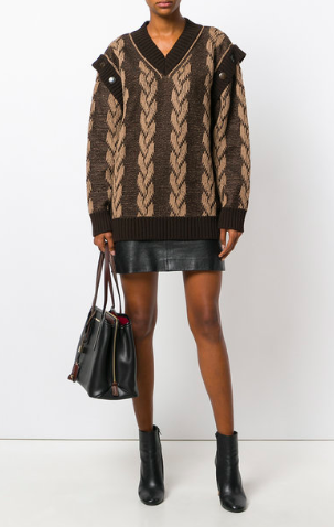 Sweater / Marc Jacobs There's something so #throwback about this pattern. Thrown in a pair of @freezyfreakies, a Trapper Keeper, and my 3rd grade crush on Craig Maniscalo is real again.