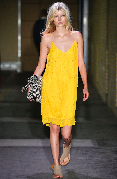 The Samsøe & Samsøe dress is a gimme. But those flats? They'd go with E-V-E-R-Y-T-H-I-N-G.