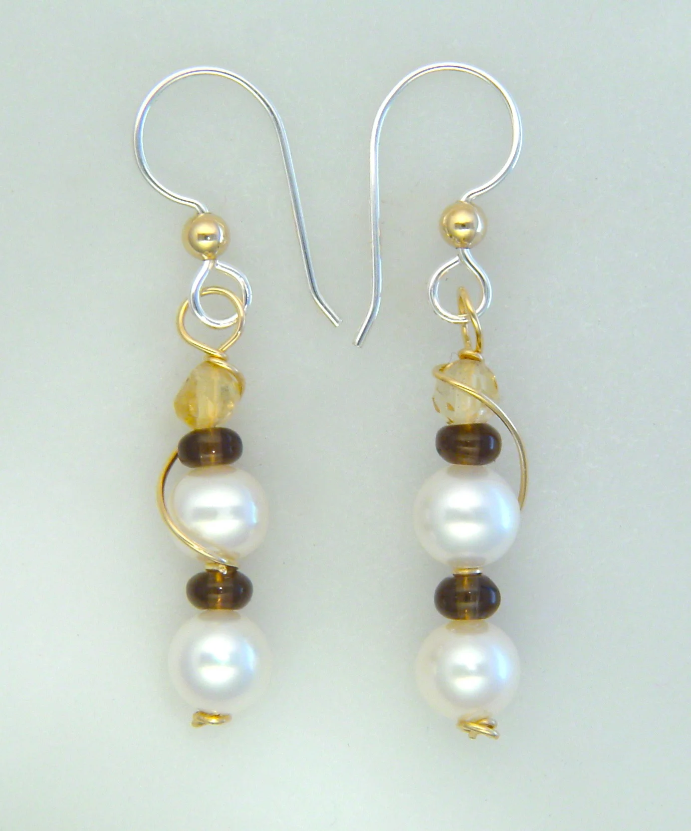 Double Pearl - Topaz and Citrine