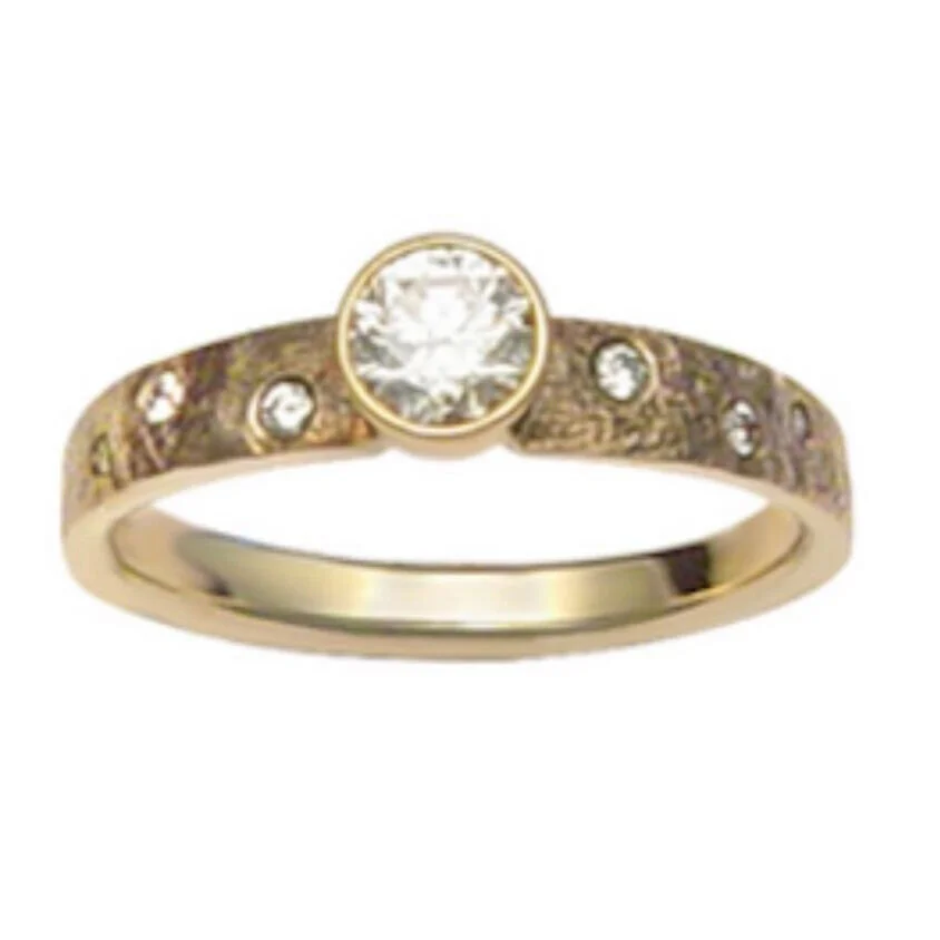 SandraDeeOwens-multi-Diamond-yellow-gold-engagement-ring-modern-bezel-setting-handmade-in-vermont.jpg