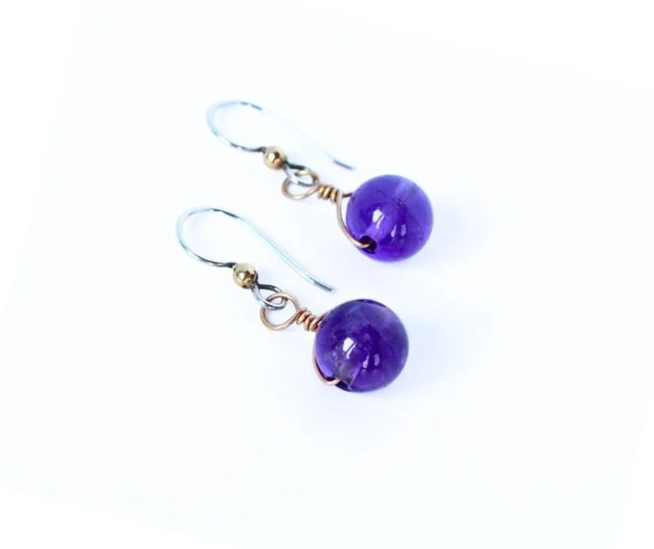 SandraDeeOwens-handmadeinvermont-thirdeye-charkra-amethyst-earrings-2tone-sterlingsilver-goldfill.jpg