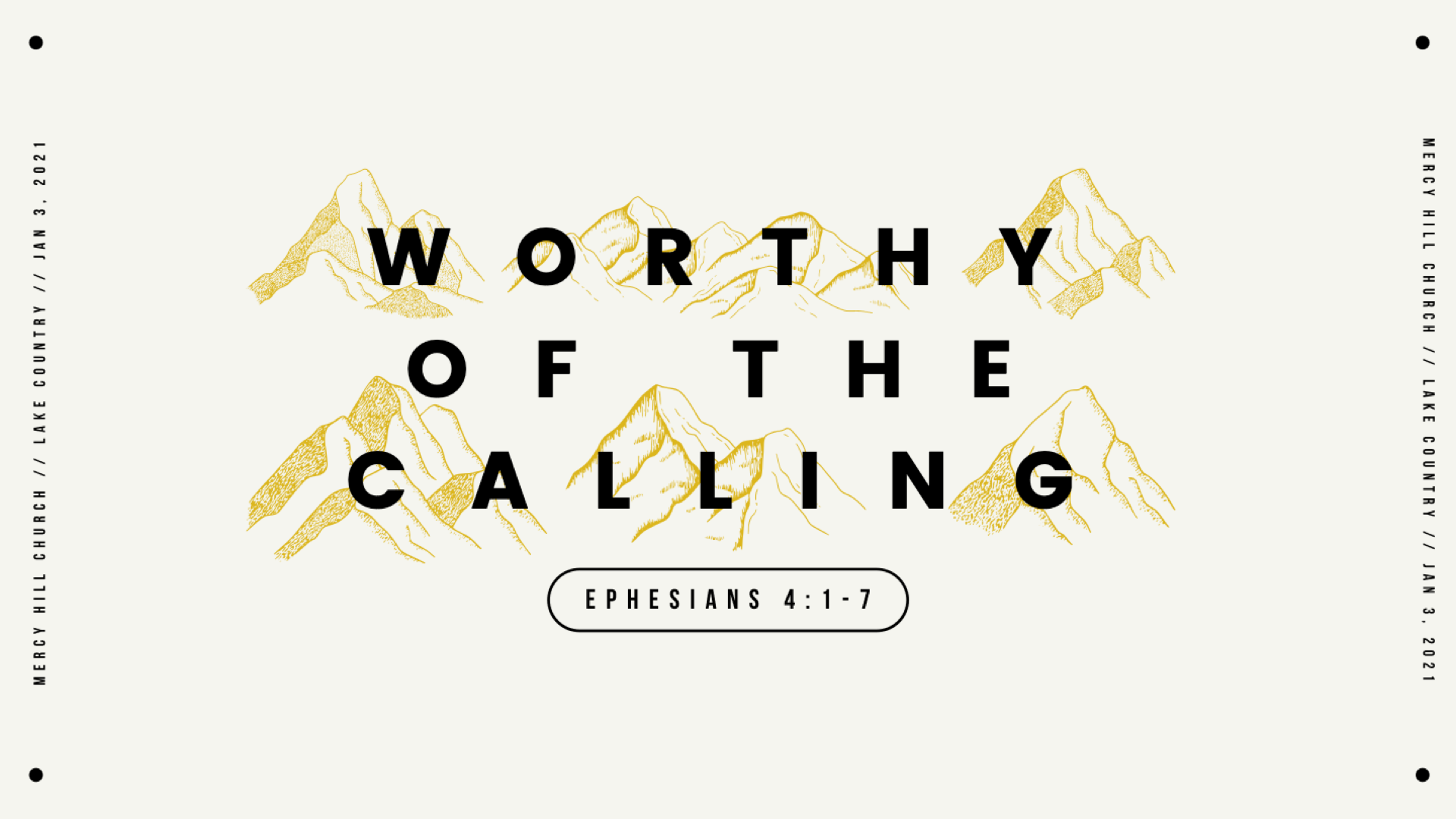 Worthy of the Calling 