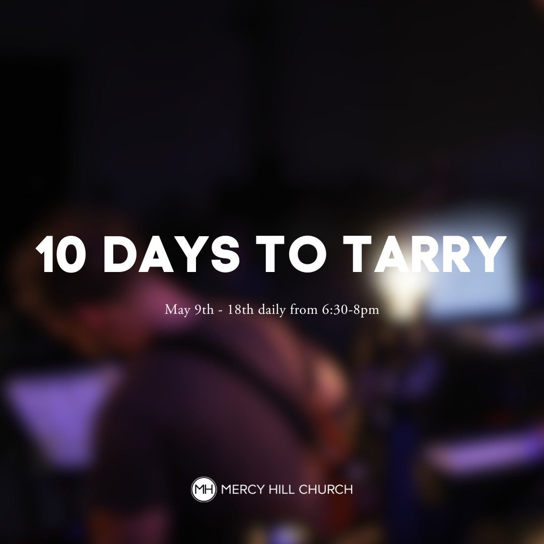 To tarry means to linger or stay longer than expected. In this case, encountering God's presence for an extended period of time.

What you can expect...
✨ space set aside to dwell in God's presence 
✨ encouragement to utilize the gifts of the Spirit 