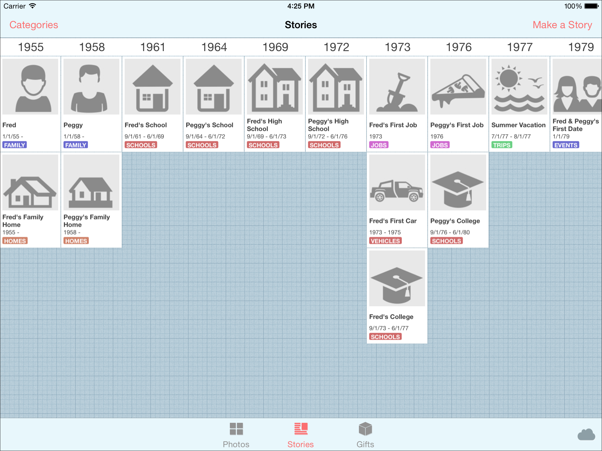 Timebox will create "starter stories" so new users can get going quicker.