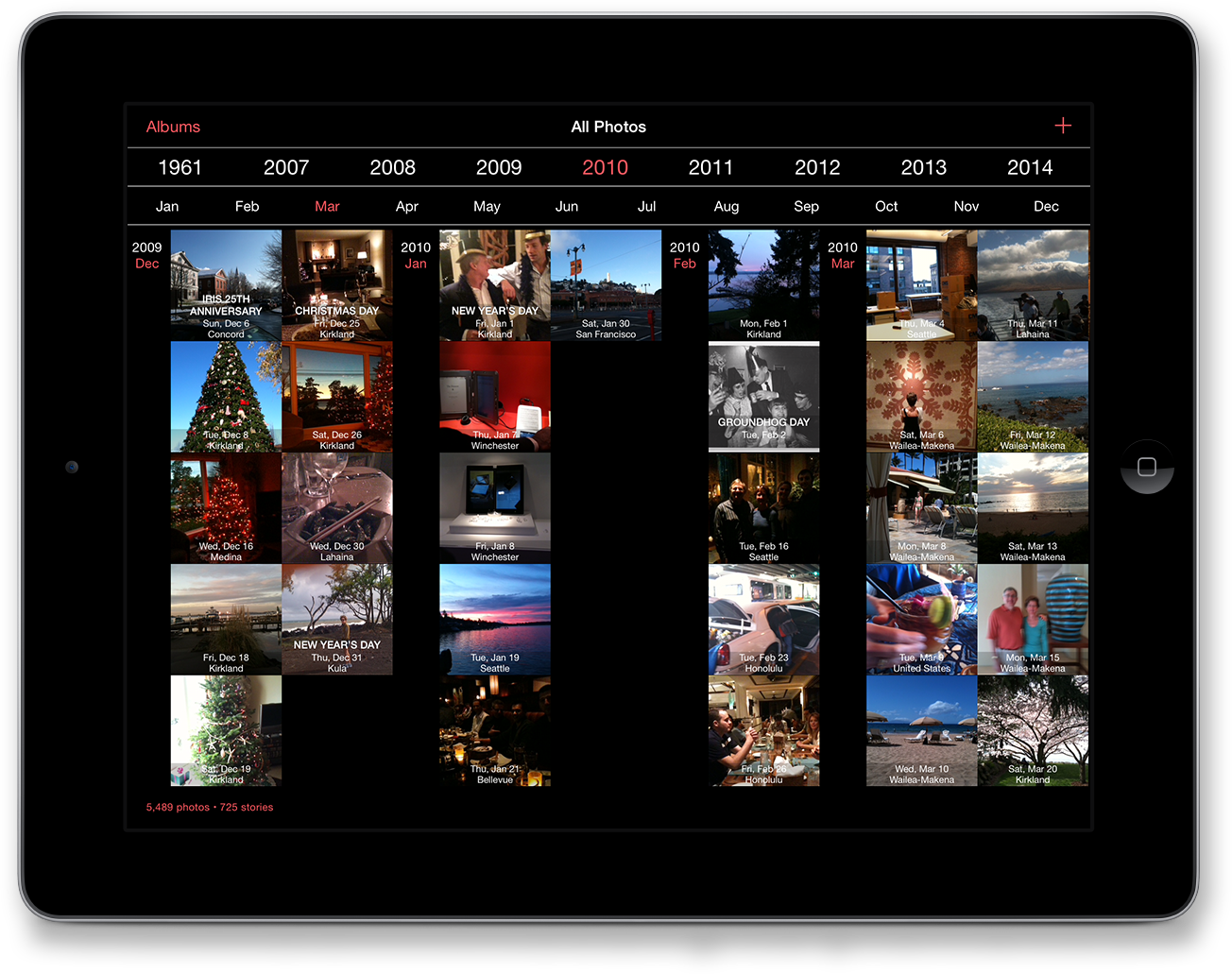 The new timeline user interface in Timebox 3.0.