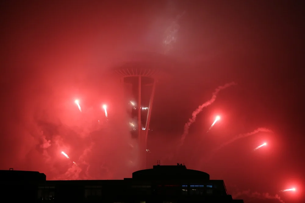 New Year's Eve in downtown Seattle