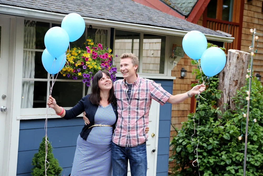 Our gender reveal party