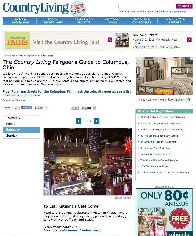 Country Living 2013 Fairgoer's Guide to Columbus, OH