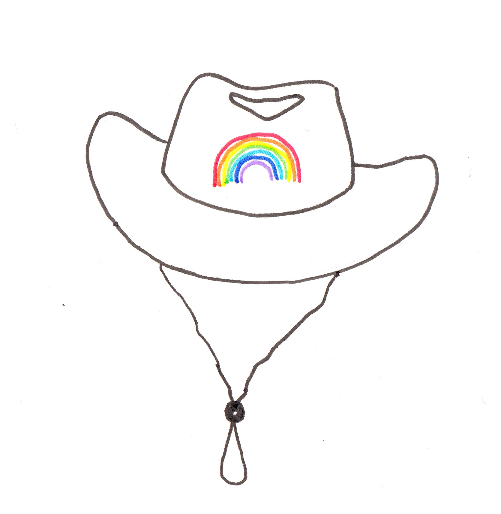 Gay cowboy hat with string .jpg