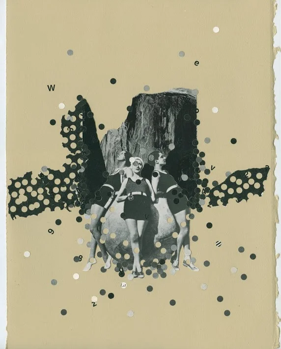 Can't Tell, It's A Group Pic , 2014 15"x 11" Collage on paper