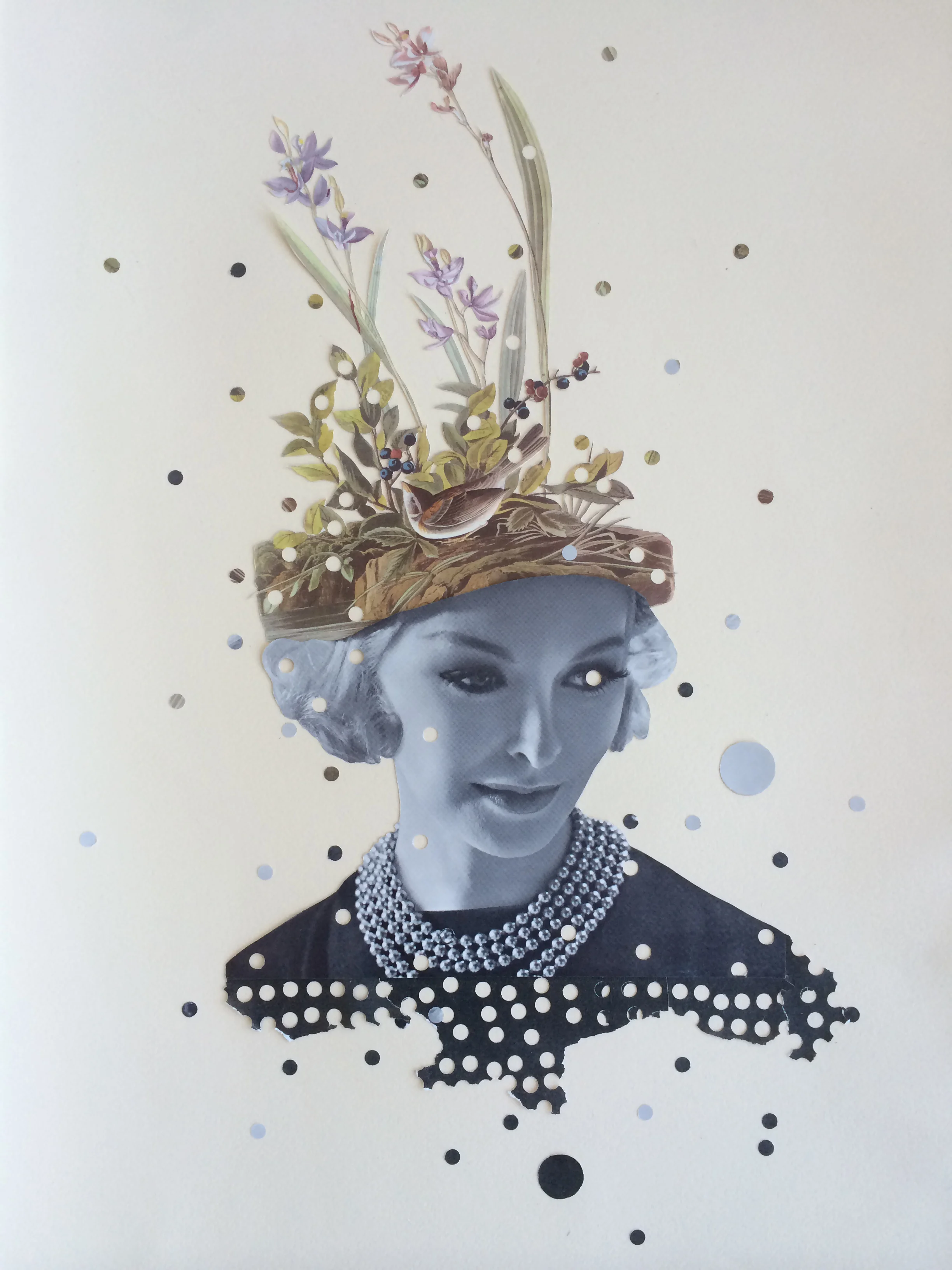 Nesting Syndrome , 2014 Collage on paper 15" x 22" Private collection, New York, NY.
