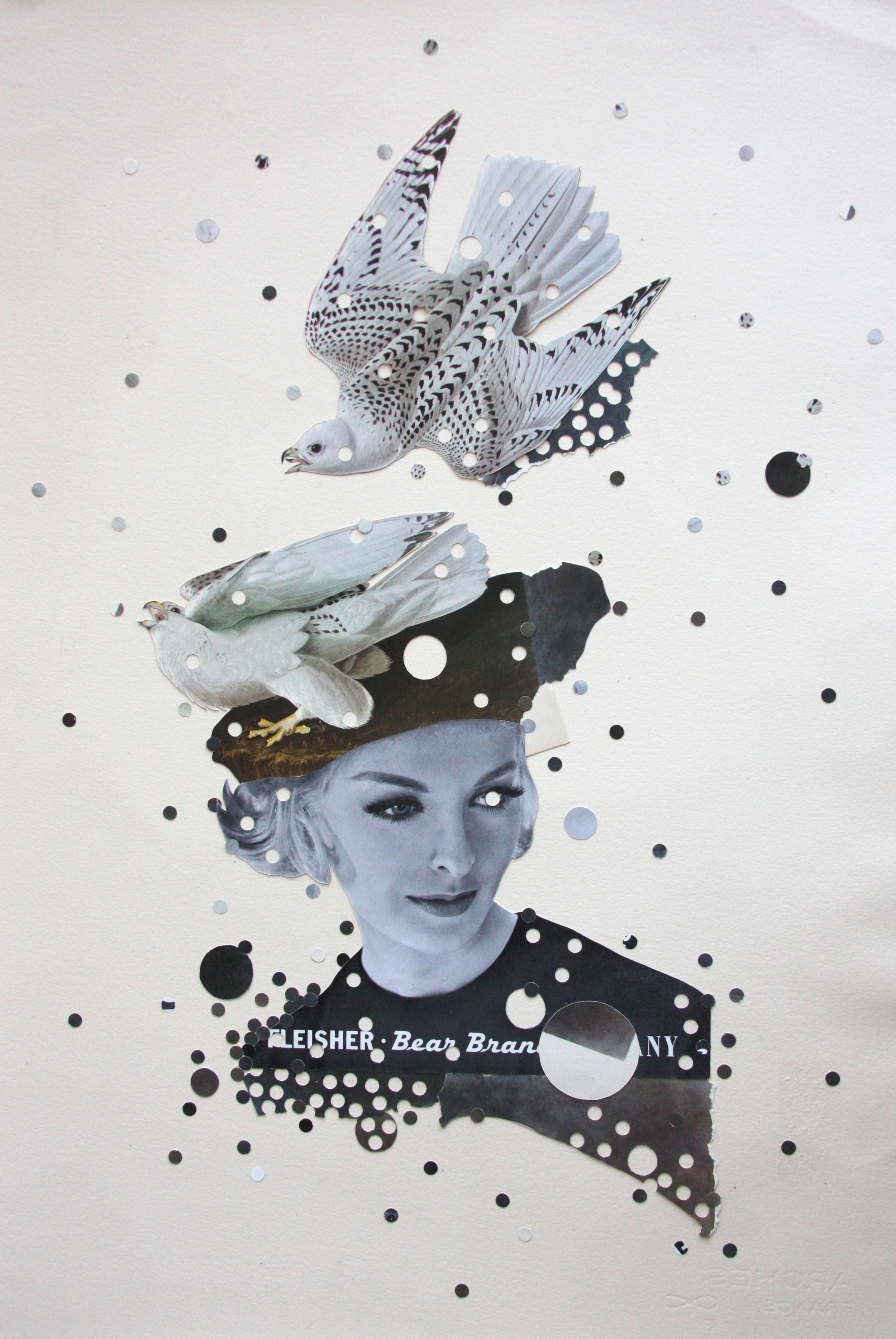   Flight Symptoms , 2014  15" x 22"  collage on paper 