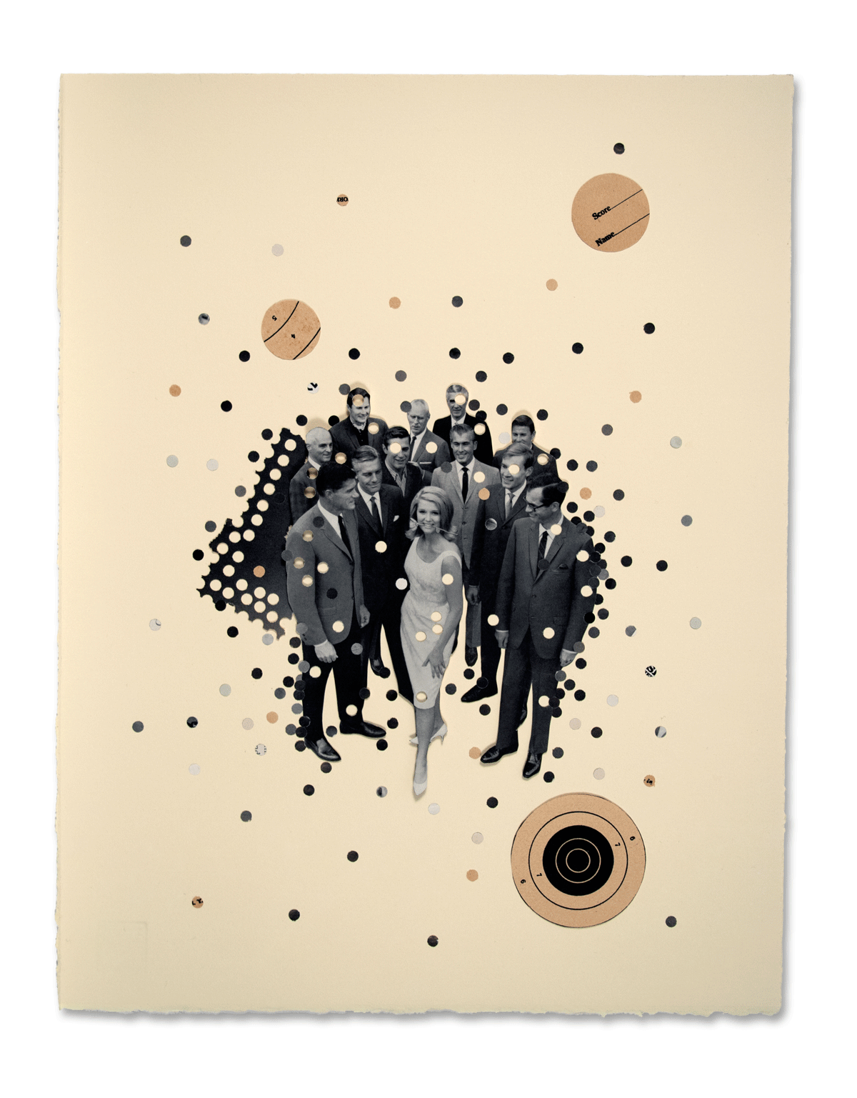  Eleven (Open Chats),&nbsp; 2014  15"x20"  collage on paper  Private Collection New York, NY 