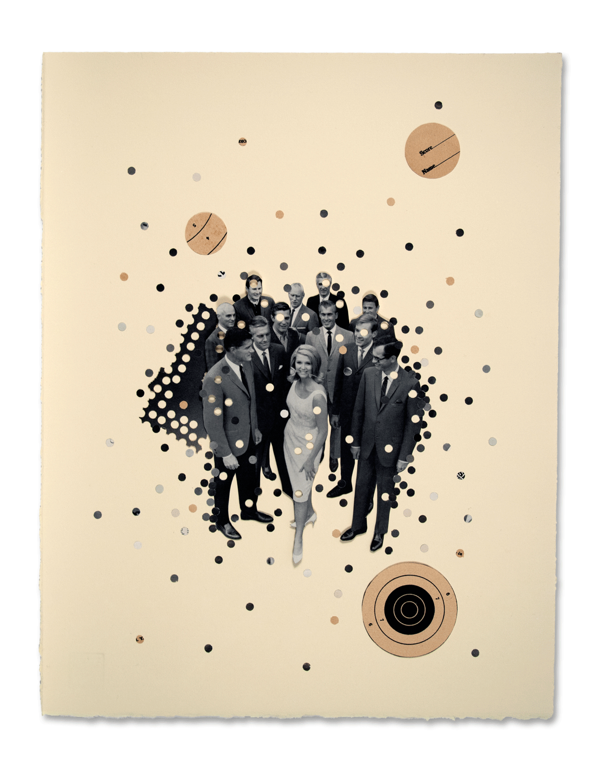 Eleven (Open Chats), 2014 15"x20" collage on paper Private Collection New York, NY