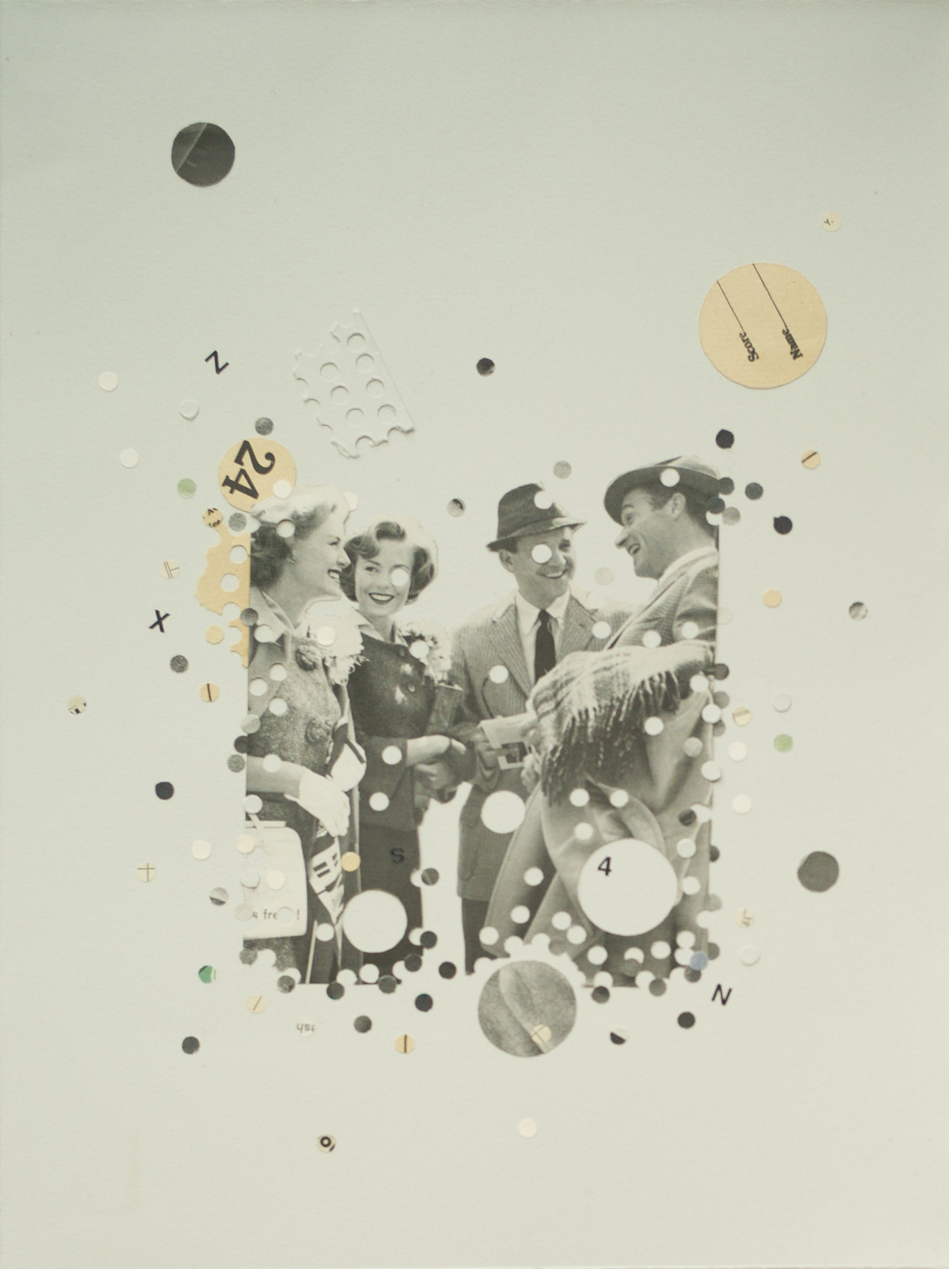 Grouper, 2015 12" x 16" collage on paper