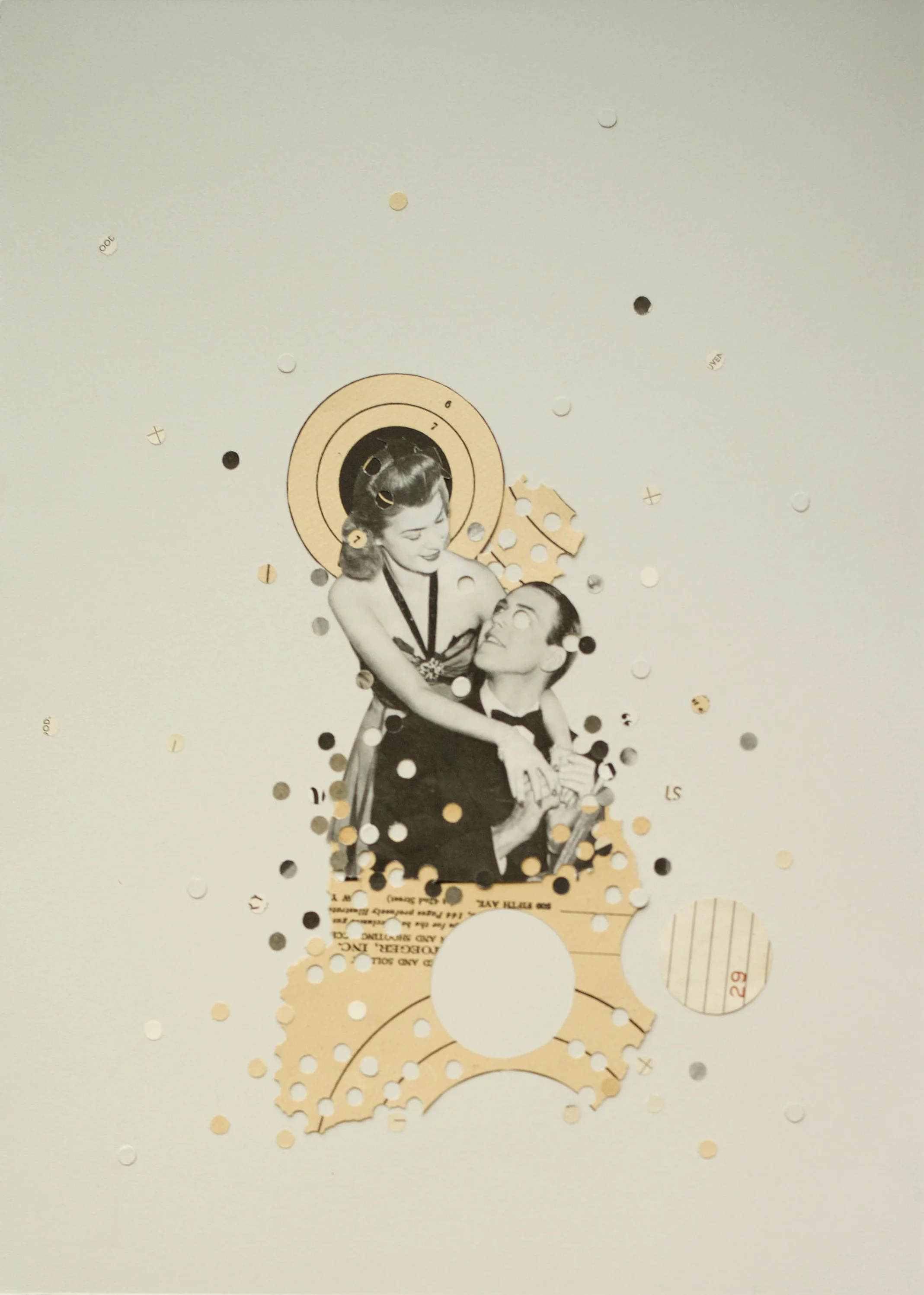 He's The One (Seven Mutual Friends) , 2015 12" x 16" collage on paper Private Collection New York, NY