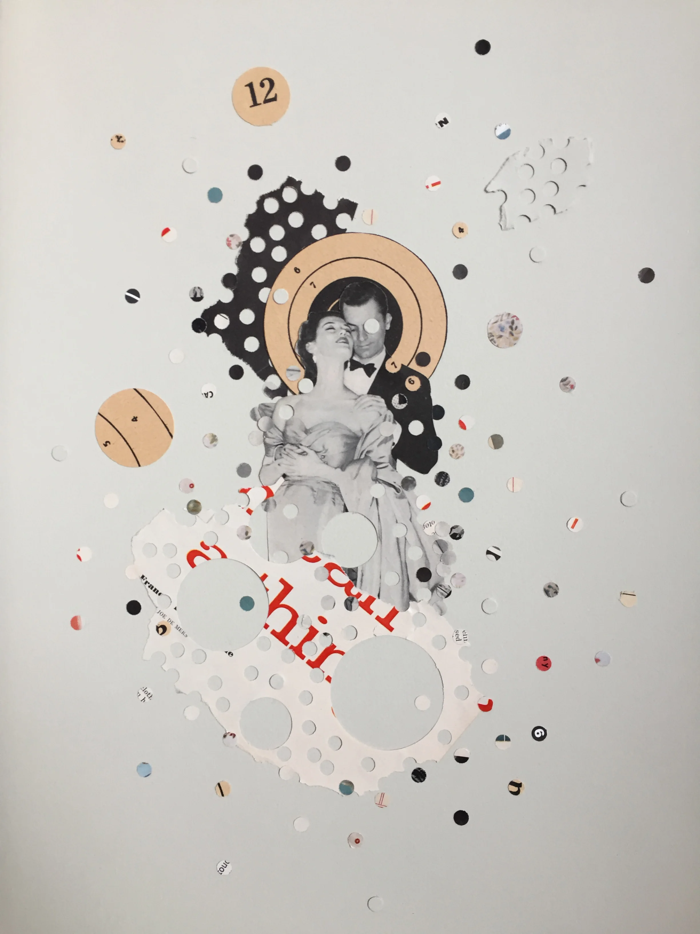 She’s The One (4 Mutual Friends), 2016 11”x15” Collage on paper