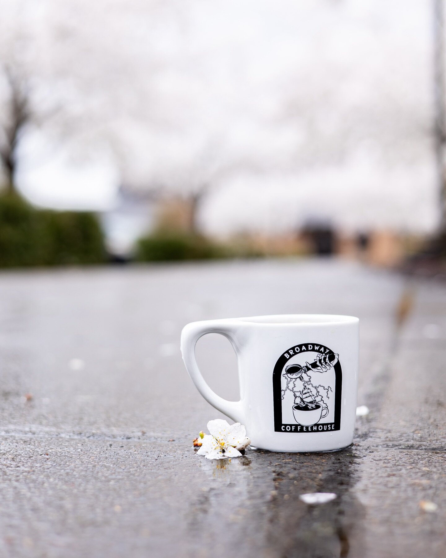 You can&rsquo;t see it, but we swear there&rsquo;s a nice hot cuppa joe in this mug ☕️. Espresso is great, but there&rsquo;s definitely something special about a classic cup of drip coffee. (Admittedly, it&rsquo;s even lovelier with cherry blossoms a