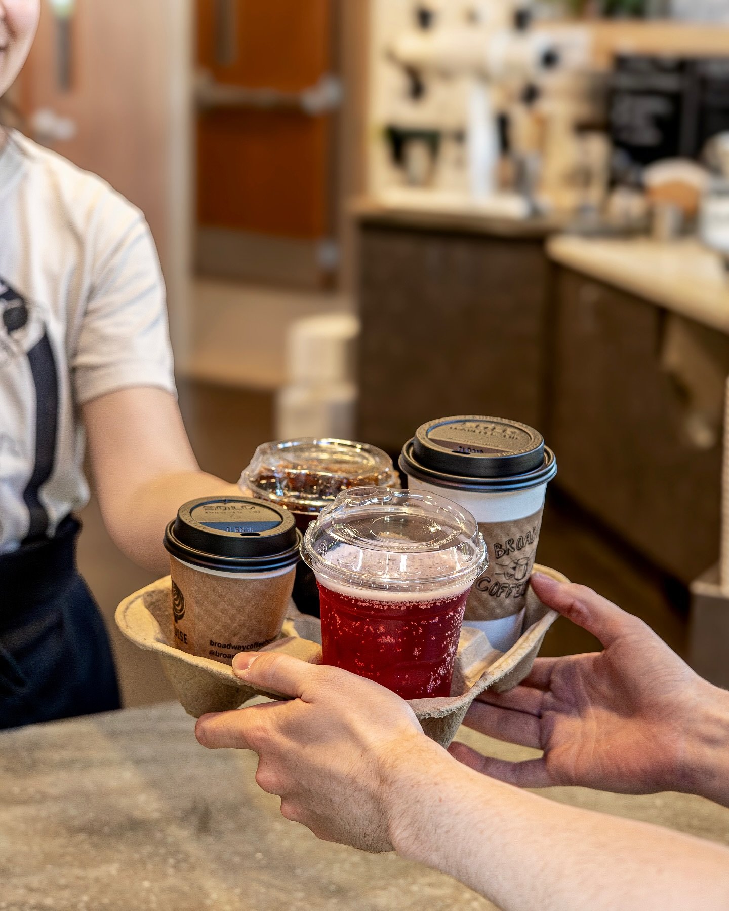 &ldquo;Would you like that for here or to go?&rdquo;. Either way, we are here to serve you everyday! 💅Come on in or order online via our website for a post-Christmas pick me up 😌. We are happy to see all your smiling faces!