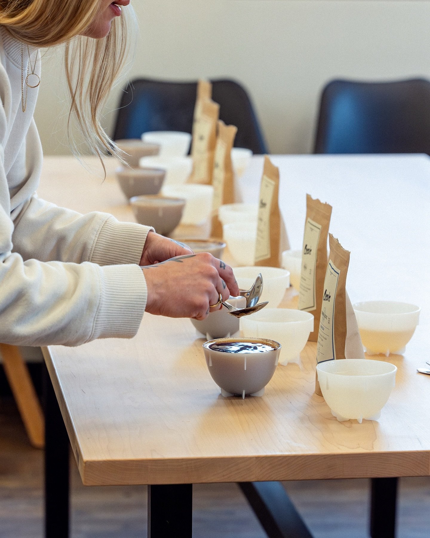 It&rsquo;s cupping time - for coffee that is. We recently participated in an educational cupping hosted by @coavacoffee! ☕️ What&rsquo;s a cupping, you ask? It&rsquo;s a standardized process used by coffee professionals worldwide to taste and evaluat