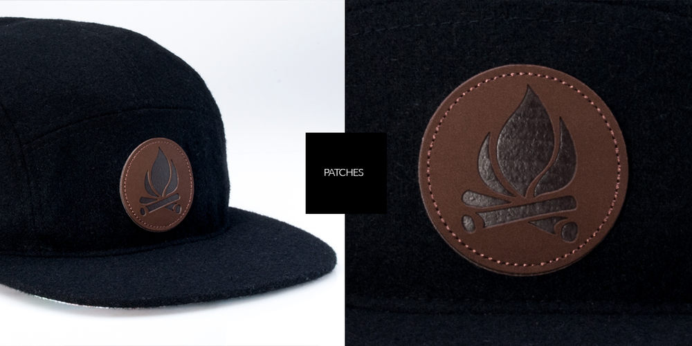 Leather Hashtag Black Patch Engraved Trucker Hat One Legging it Around #prawdzik 