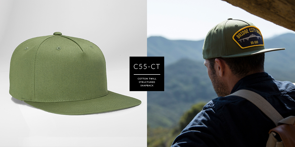 C55-CT // Pinch Front - Cotton Twill // Snapback