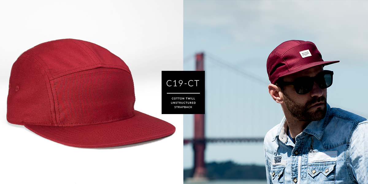 C19-CT // Custom 5 Panel - Cotton Twill // Strapback