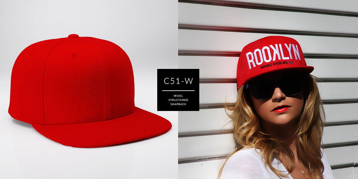 C51-W // CUSTOM 6 PANEL - WOOL // SNAPBACK