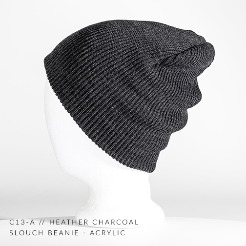 c13-A // Slouch Custom Beanie - Acrylic — CAPTUER HEADWEAR