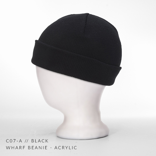 c07-A // Wharf Custom Beanie - Acrylic — CAPTUER HEADWEAR
