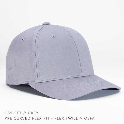 Fit c85-FFT - OSFA HEADWEAR Pre Flex // Flex Twill Curved // — CAPTUER