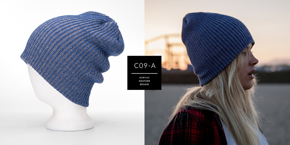 C09-A // HEATHER CUSTOM BEANIE - ACRYLIC