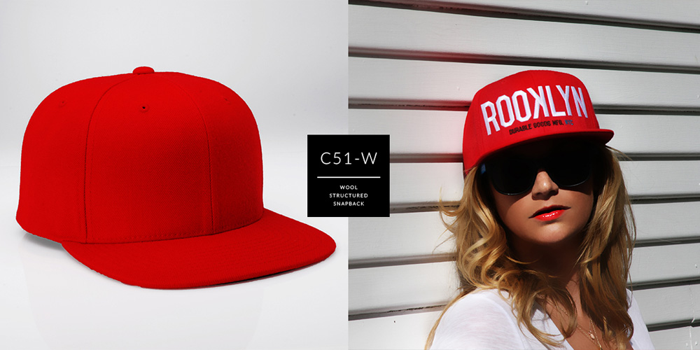 C51-W // 6 PANEL - WOOL // CUSTOM SNAPBACK