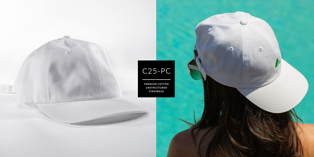 C25-PC // DAD HAT - PREMIUM COTTON // CUSTOM STRAPBACK