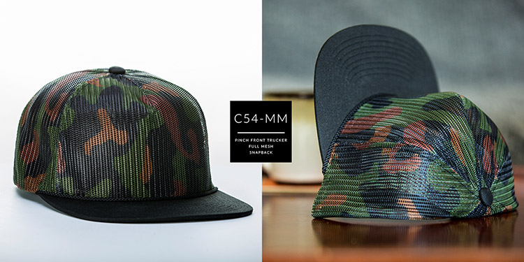 C54-MM // Full Mesh Custom Trucker Hat - Mesh // Snapback