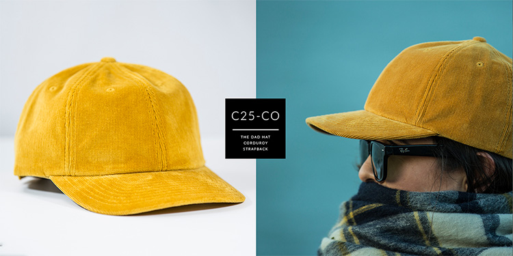 C25-CO // CORDUROY DAD HAT - CORDUROY // STRAPBACK